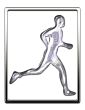 Silver Running Man Design