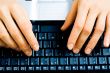 Typing hands