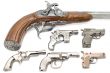 Set of pistols lighter on white