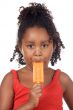 Girl eating ice cream