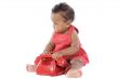 Baby with red phone