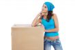 Woman with box