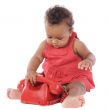 Baby with red phone