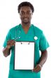 Doctor whit clipboard