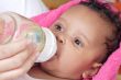 Baby drinking a bottle