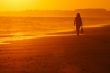 Walking on the beach