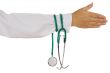 Doctor with stethoscope in hand