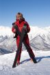 skier on the top