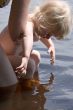 bathing baby