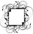 ink splat floral cross