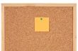 Noticeboard with a color note