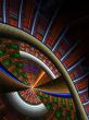 Skewed in the Round Abstract Background