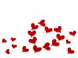 Red hearts
