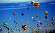 Hot air balloons agaisnt blue sky
