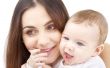smiling baby in mother hands 2