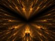 Golden Feather Layers Abstract Background