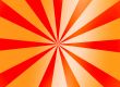 Orange sunburst background