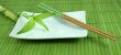 Green Bamboo Shoot and Chopsticks
