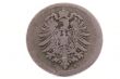 The head on the shabby ancient German coin