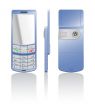 Vector illustration of a blue cellphone-slider