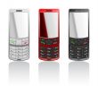 Vector photorealistic color cellphones