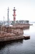 Rostral columns on the embankment