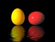 Two Easter eggs