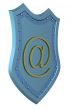 Conceptual image of e-mail. 3D illustrations.