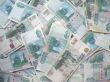 The background - is a lot of banknotes of Russia