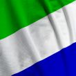 Sierra Leone Flag Closeup