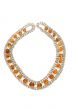 Silver beads with amber