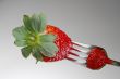 Strawberry on a fork