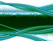 Abstract Computer Background - Blue-Green Waves
