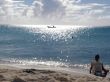 Relaxing on beach