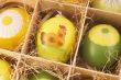 box with painted easter eggs