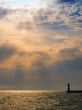 Sunlight and lighthouse