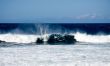 Surf on a windy day