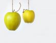 Hanging apples