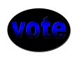 Blue Vote Badge