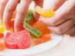 Hands with marmalade