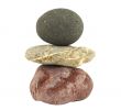 Pile of balanced stones representing meditation
