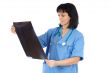 Woman doctor whit radiography
