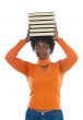 Woman with books