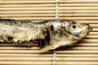 Closeup of dried fish