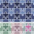 puzzle seamless pattern / vector background