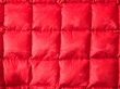 Red quilted blanket