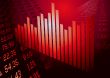 financial figures graph red