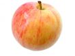 Red apple on white