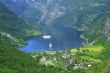 Geiranger fjord, Norway town