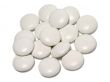 Round tablets on white background